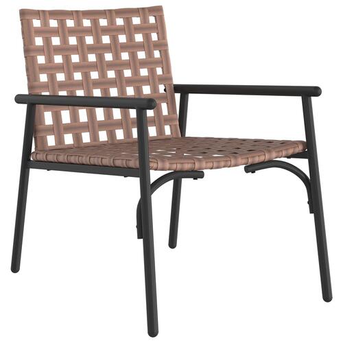 Have Stole 2 stk Sort 79x56x73,5 cm Poly Rattan