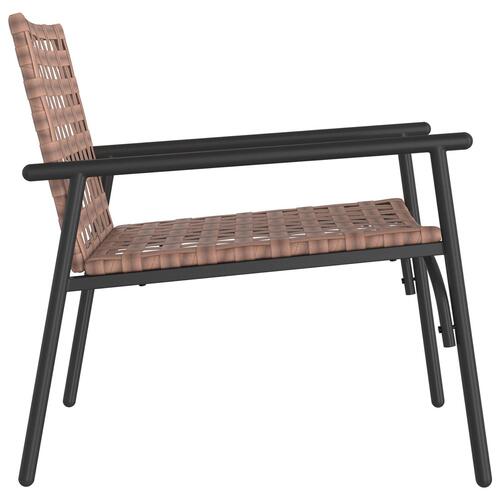 Have Stole 2 stk Sort 79x56x73,5 cm Poly Rattan