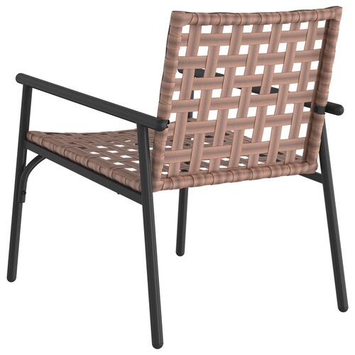 Have Stole 2 stk Sort 79x56x73,5 cm Poly Rattan