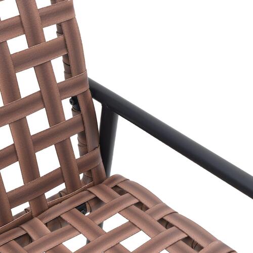 Have Stole 2 stk Sort 79x56x73,5 cm Poly Rattan