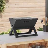 Kul BBQ Grill Sammenfoldelig Sort 46x30x31 cm Stål