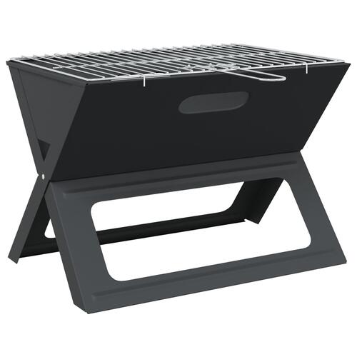 Kul BBQ Grill Sammenfoldelig Sort 46x30x31 cm Stål