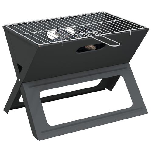Kul BBQ Grill Sammenfoldelig Sort 46x30x31 cm Stål