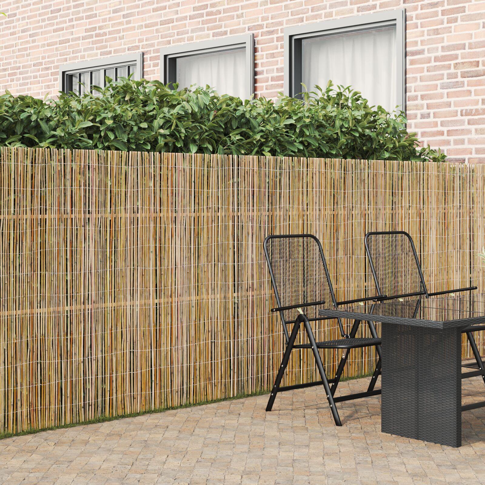 Bambushegn Brun 300 x 150 cm Bambus billede