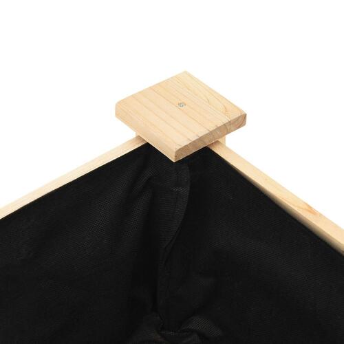 Haveplantekasse med hylde 71x37x76 cm i massivt fyrretræ