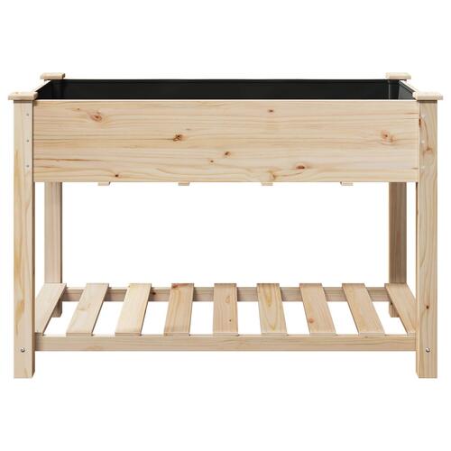 Havekrukke med hylde 115x59x76 cm Solid fyrretræ