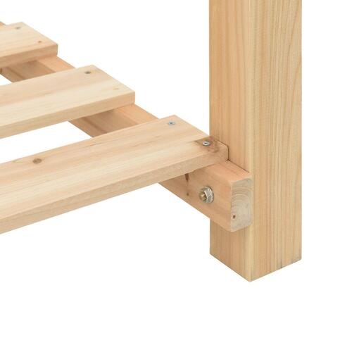 Havekrukke med hylde 115x59x76 cm Solid fyrretræ