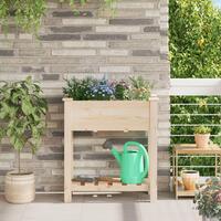 Havebænk med gitter 71x37x76 cm Massivt fyrretræ