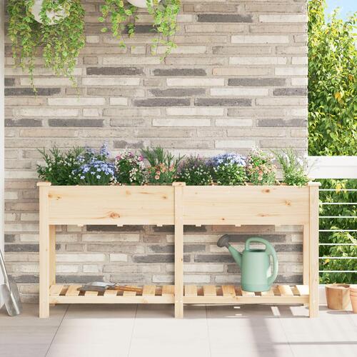 Havekasse med gitter 161x43x76 cm Massivt fyrretræ