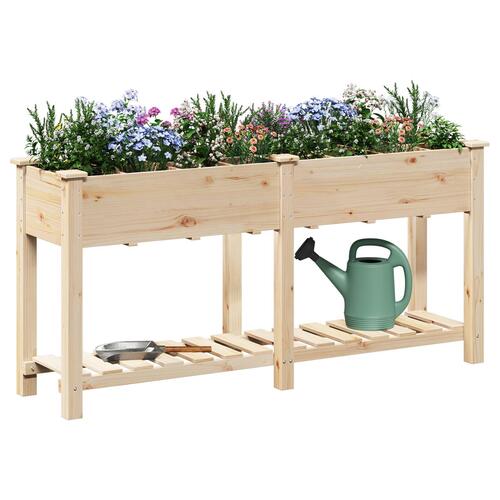 Havekasse med gitter 161x43x76 cm Massivt fyrretræ