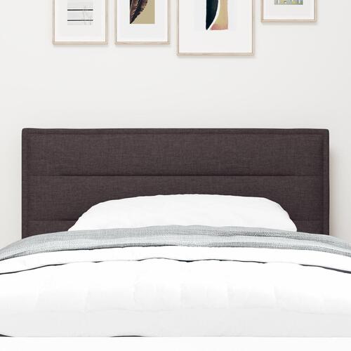 Hovedgærde Linjer Design Mørkebrun 80 cm Stof