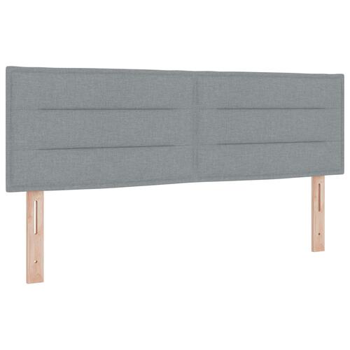 Hovedgærde Linje Design Lys Grå 140 cm Stof