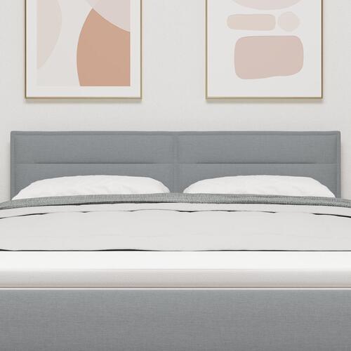 Hovedgærde Linje Design Lys Grå 140 cm Stof