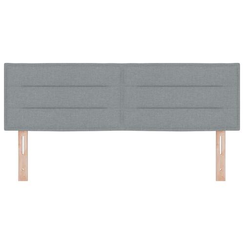 Hovedgærde Linje Design Lys Grå 140 cm Stof