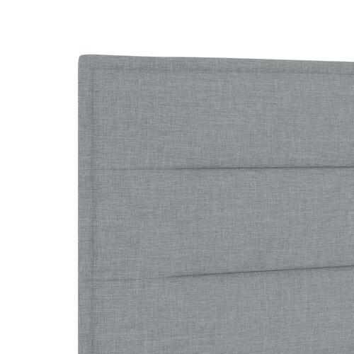 Hovedgærde Linje Design Lys Grå 140 cm Stof