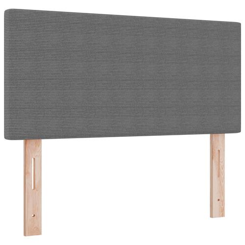 Sengegavl Enkel Design Lys Grå 80 cm Kordstof