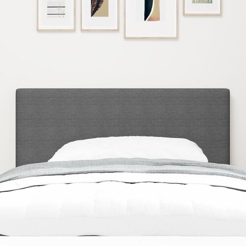 Sengegavl Enkel Design Lys Grå 80 cm Kordstof