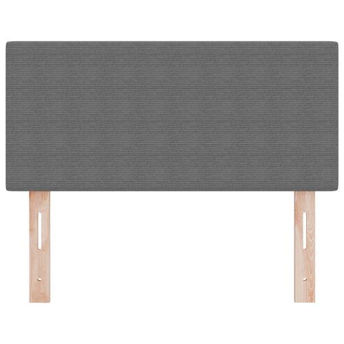 Sengegavl Enkel Design Lys Grå 80 cm Kordstof