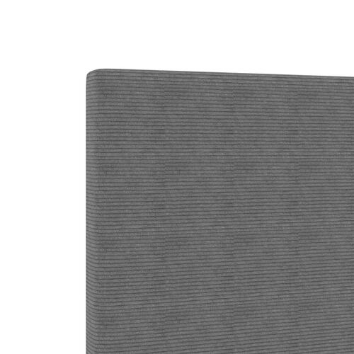 Sengegavl Enkel Design Lys Grå 80 cm Kordstof