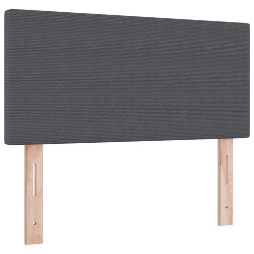 Hovedgærde Enkel Design Mørkegrå 80 cm Corduroy Stof