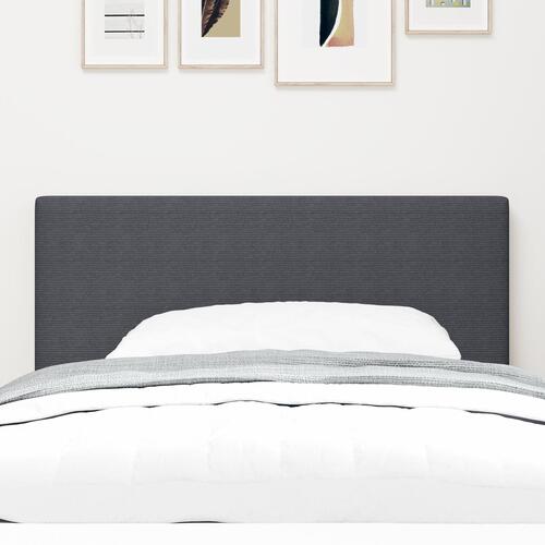 Hovedgærde Enkel Design Mørkegrå 80 cm Corduroy Stof
