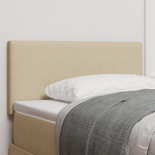 Sengegavl Enkel Design Lys Grøn Grå 90 cm Corduroy Stof