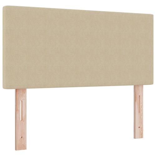 Sengegavl Enkel Design Lys Grøn Grå 90 cm Corduroy Stof