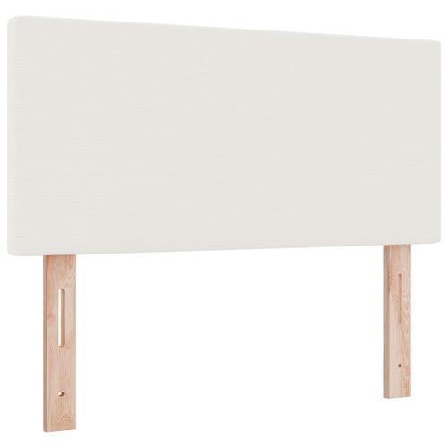 Sengegavl Enkel Design Creme 100 cm Fløjlstof