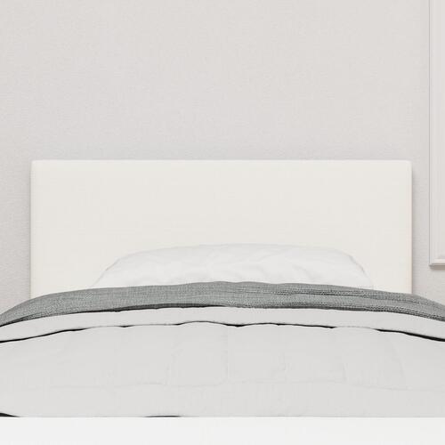 Sengegavl Enkel Design Creme 100 cm Fløjlstof