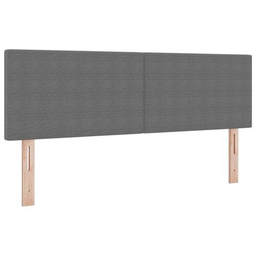 Sengegavl Enkel Design Lysegrå 160 cm Corduroy Stof