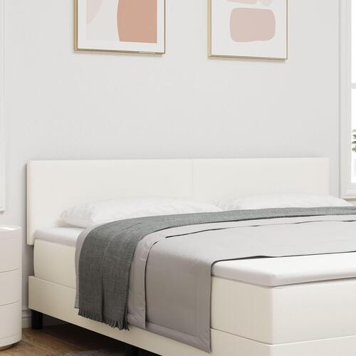 Sengegavl Enkel Design Creme 180 cm Fløjlstof