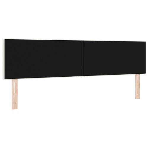 Sengegavl Enkel Design Creme 180 cm Fløjlstof
