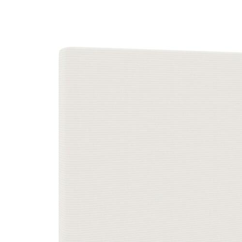 Sengegavl Enkel Design Creme 180 cm Fløjlstof