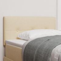 Hovedgærde Knappudset Creme 80 cm Stof
