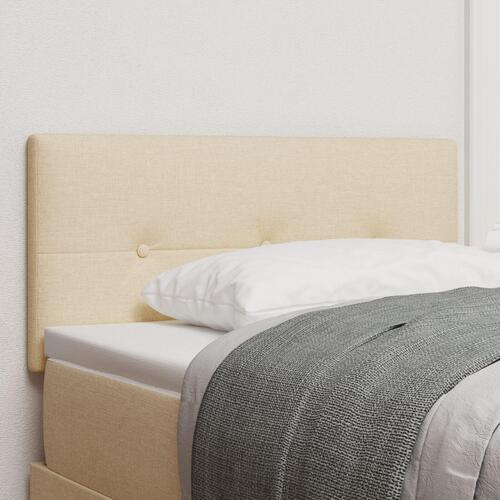Hovedgærde Knappudset Creme 80 cm Stof
