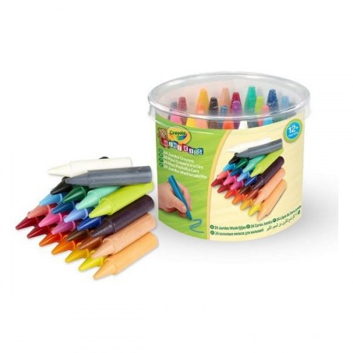 Vokskridt Crayola Mini Kids - kan vaskes, 24 stk.