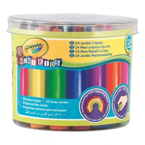 Vokskridt Crayola Mini Kids - kan vaskes, 24 stk.