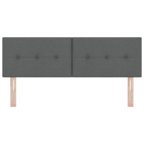 Hovedgærde med knapper, mørkegrå, 160 cm stof