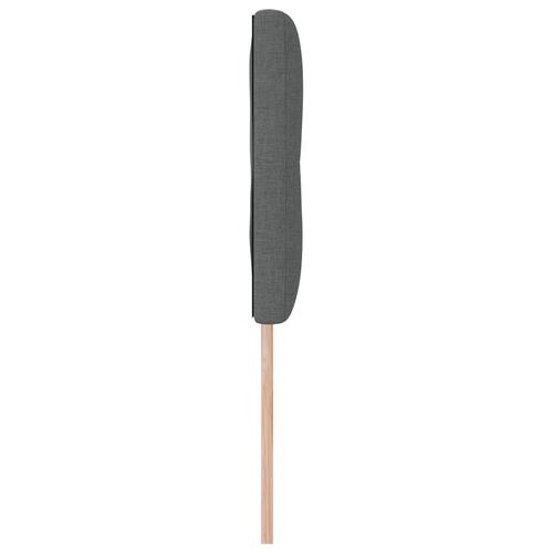 Hovedgærde med knapper, mørkegrå, 160 cm stof