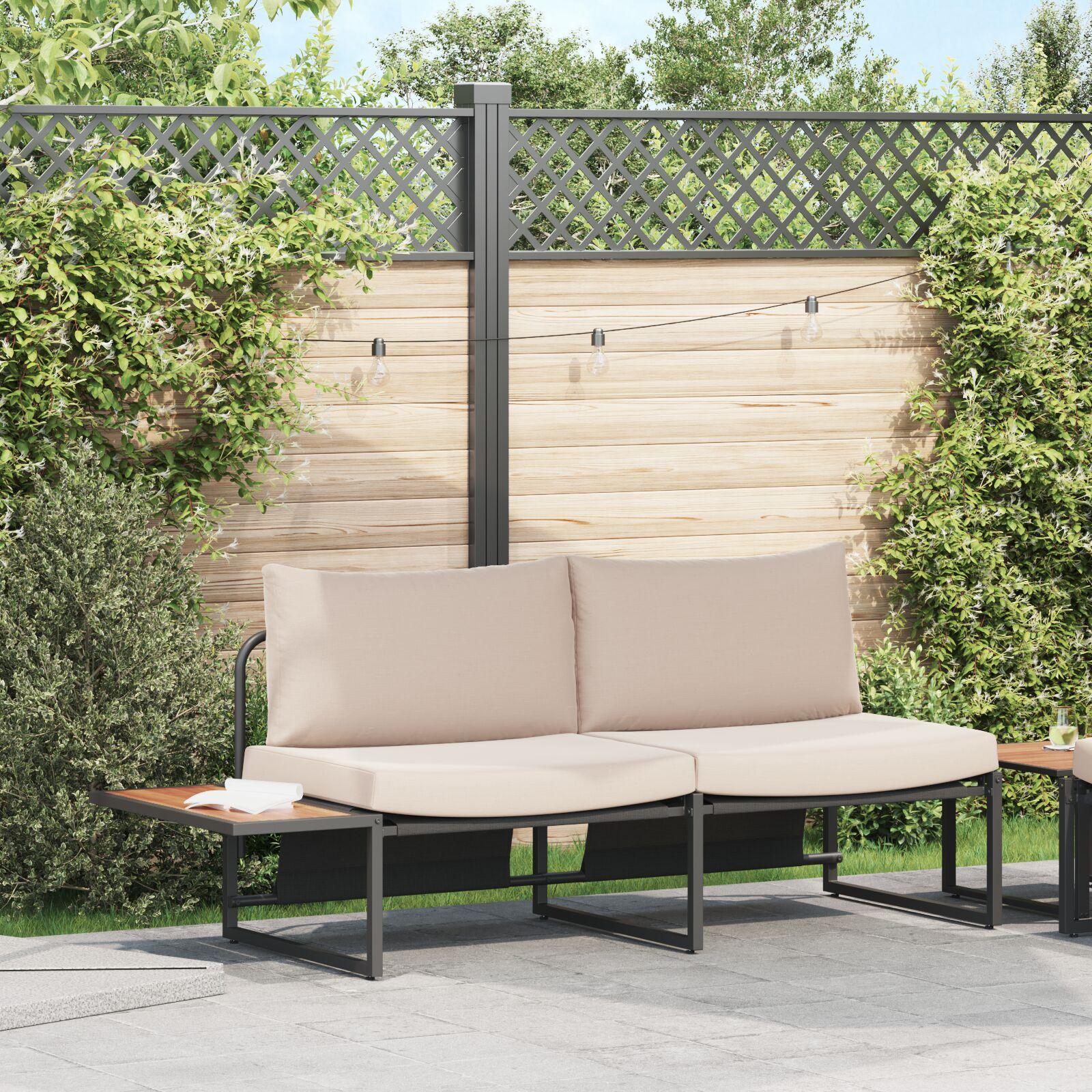 2-personers have sofa med taupe puder