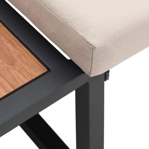 2-personers have sofa med taupe puder