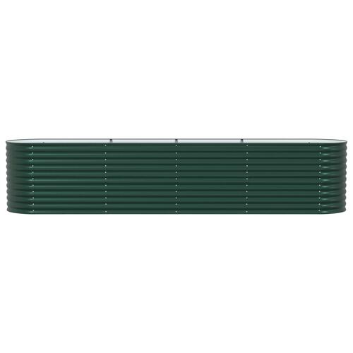 Hævet Havebed Grøn 400x80x81 cm Galvaniseret Stål