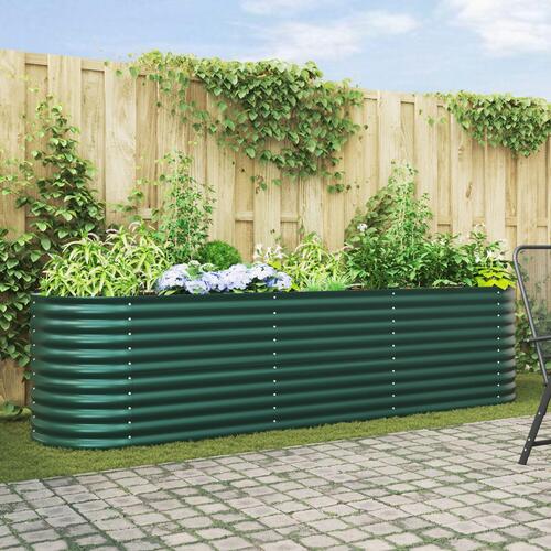 Have Højbed Grøn 320x80x81 cm Galvaniseret Stål