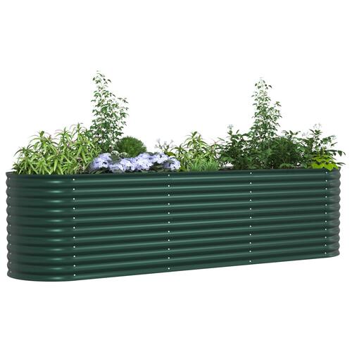 Have Højbed Grøn 320x80x81 cm Galvaniseret Stål