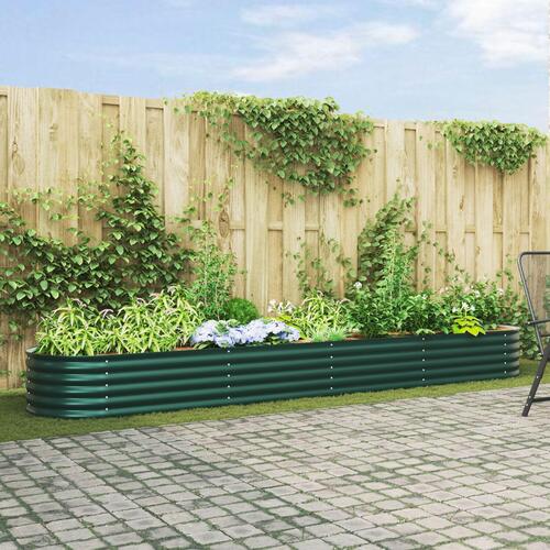 Havehævet Bed Grøn 400x80x44 cm Galvaniseret Stål