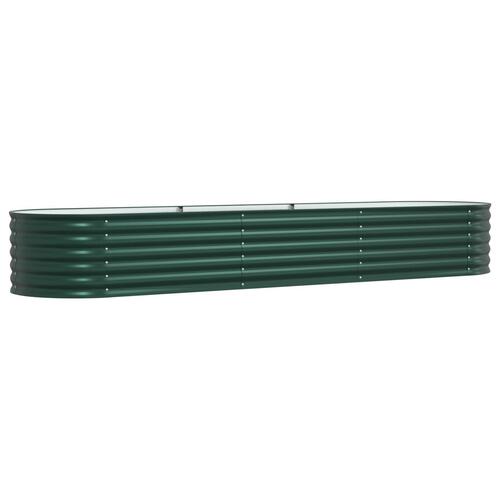 Have Højbed Grøn 320x80x44 cm i Galvaniseret Stål