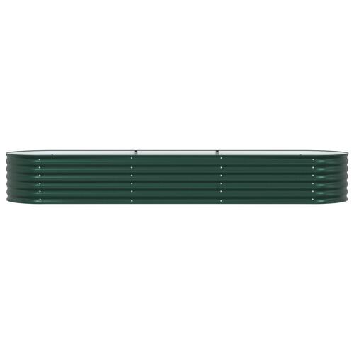 Have Højbed Grøn 320x80x44 cm i Galvaniseret Stål