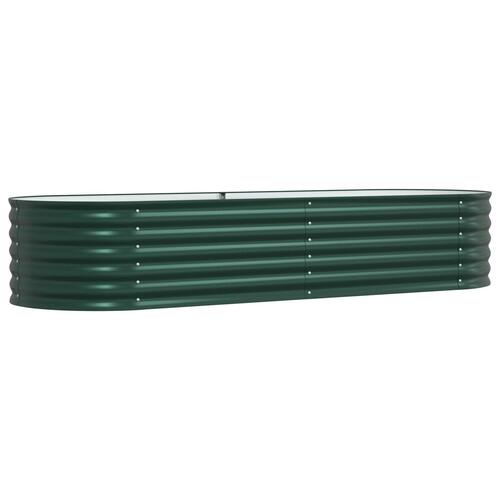 Hævet Bed til Haven Grøn 240x80x44 cm Galvaniseret Stål
