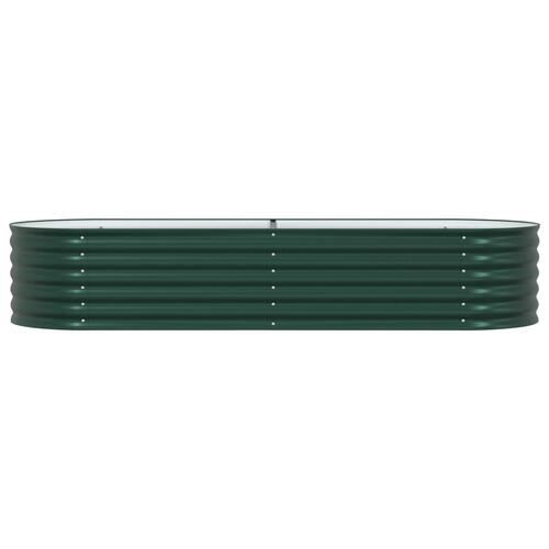 Hævet Bed til Haven Grøn 240x80x44 cm Galvaniseret Stål