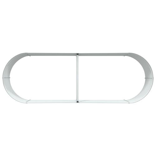 Hævet Bed til Haven Grøn 240x80x44 cm Galvaniseret Stål